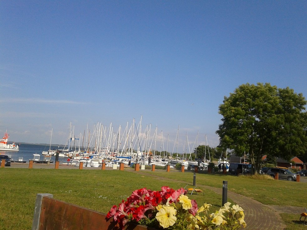 View of the port of Barhöft, © Caroline Bahrdt