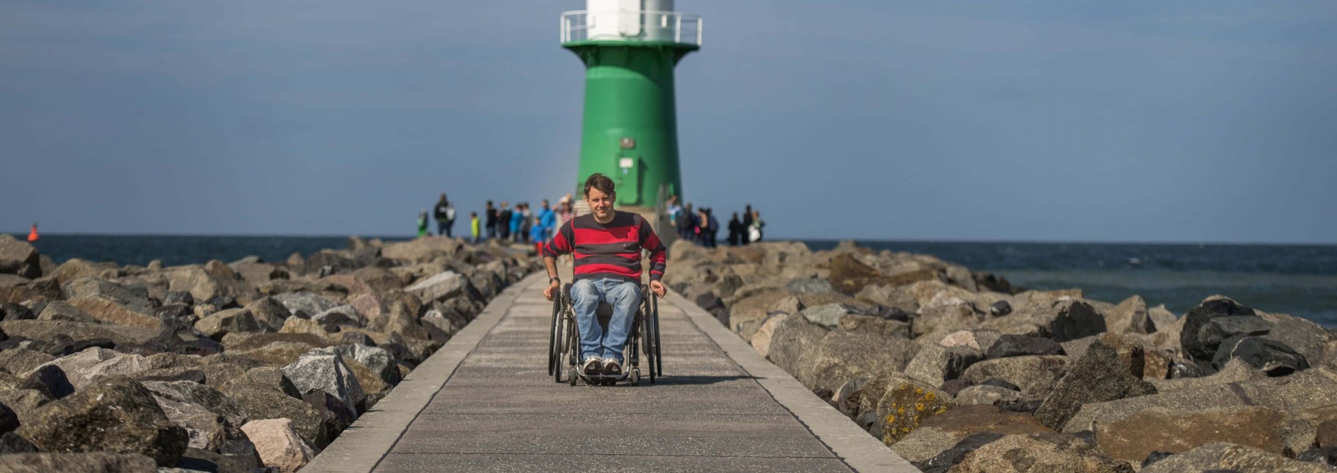 The pier head by the water is the destination of the Thalasso spa trail., © TMV/Ulrich