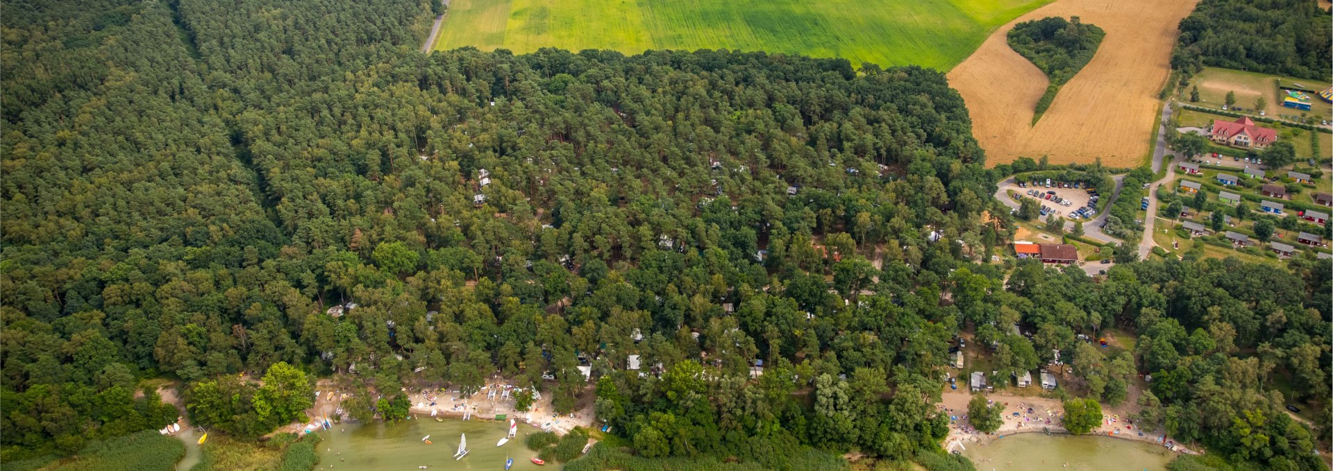 Campsite "Bolter Ufer" C15 - aerial photo Hans Blossey, © TDG Rechlin mbH / Hans Blossey