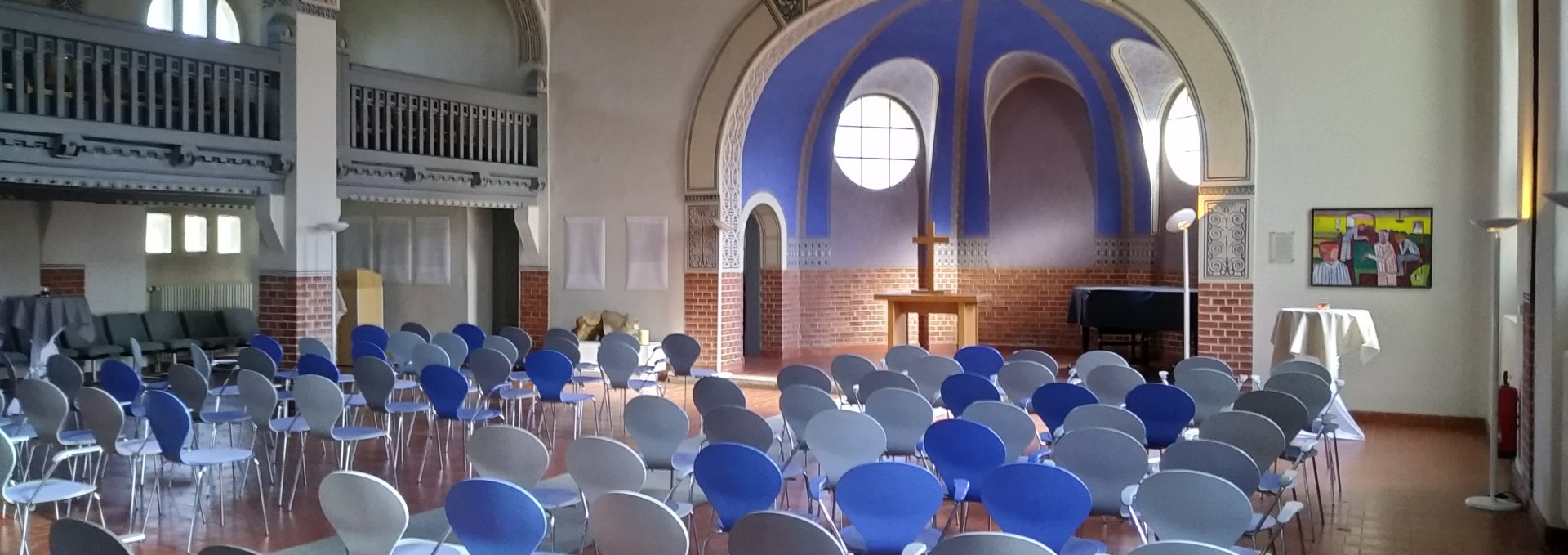 Interior view of the hospital church auditorium first floor, © Förderverein Klinikumskirche zu Stralsund e.V.