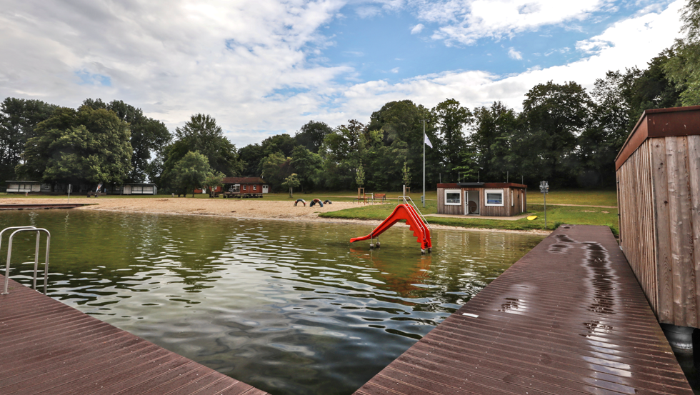 Zarrentin lido is very popular with families, © TMV/Gohlke