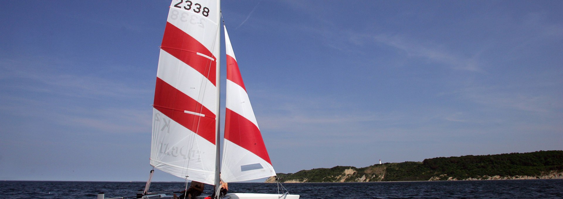 Catamaran off Hiddensee, © Kay Petersen - Surf & Segel Hiddensee