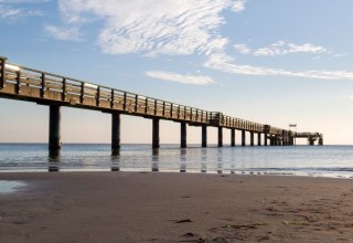 The 290 meter long pier in the Baltic resort Boltenhagen, © Moritz Kertzscher