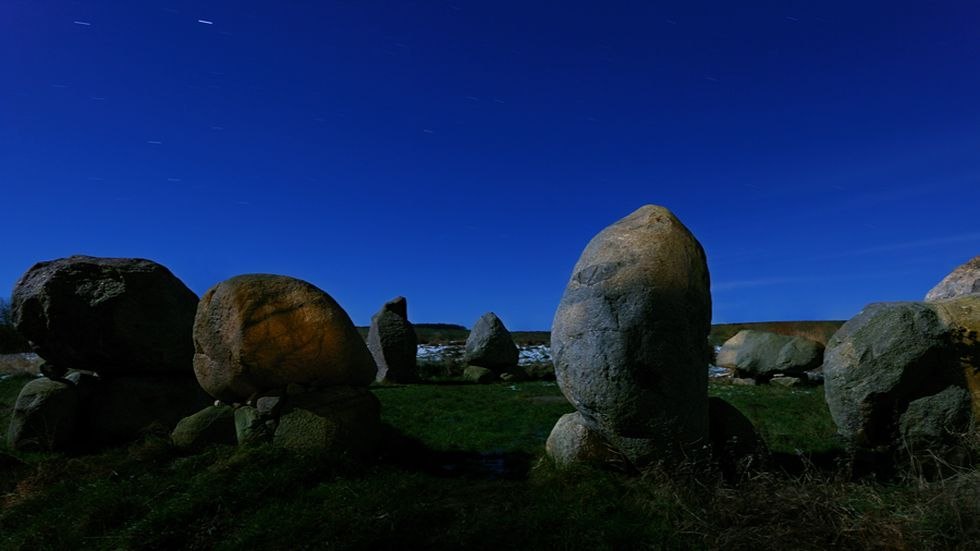 Stone circle at night, © Joachim Jung