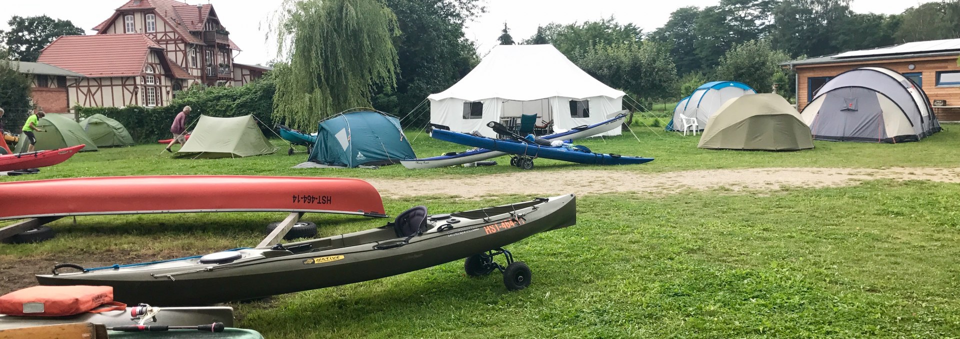 Camping site on the Peene, © Christa Labouvie