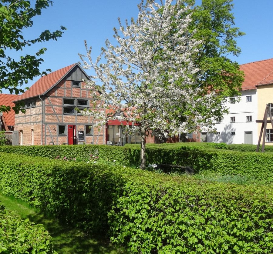 Cafe-Wieckhaus photographed from the monastery garden, © Tom Augustyniak