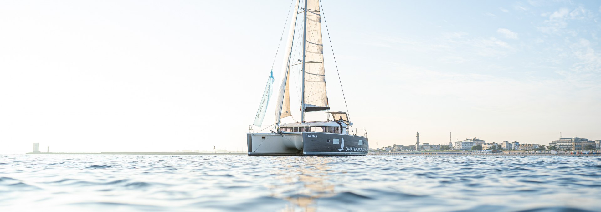 Sailing on the Baltic Sea with a catamaran, © Saskia Spethmann