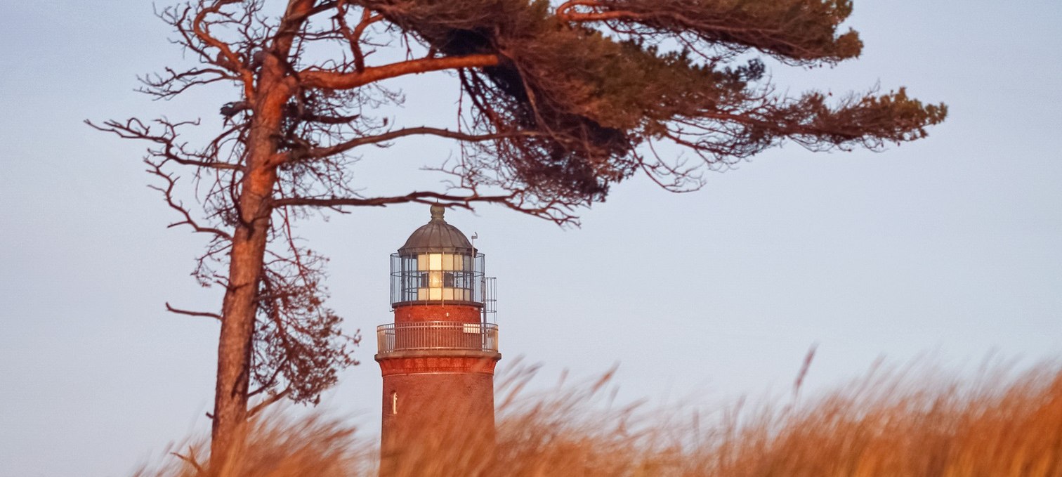 The Darss west beach is adorned by a lighthouse, which is part of the NATUREUM., © Anke Neumeister/Deutsches Meeresmuseum