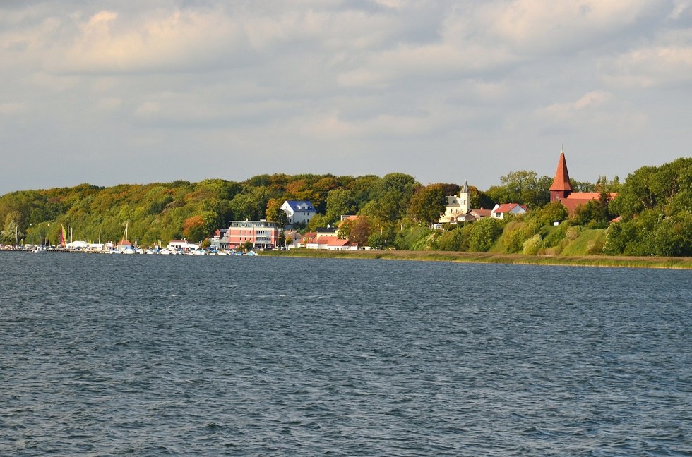 View of Altefähr with St. Nikolai church, © Tourismuszentrale Rügen