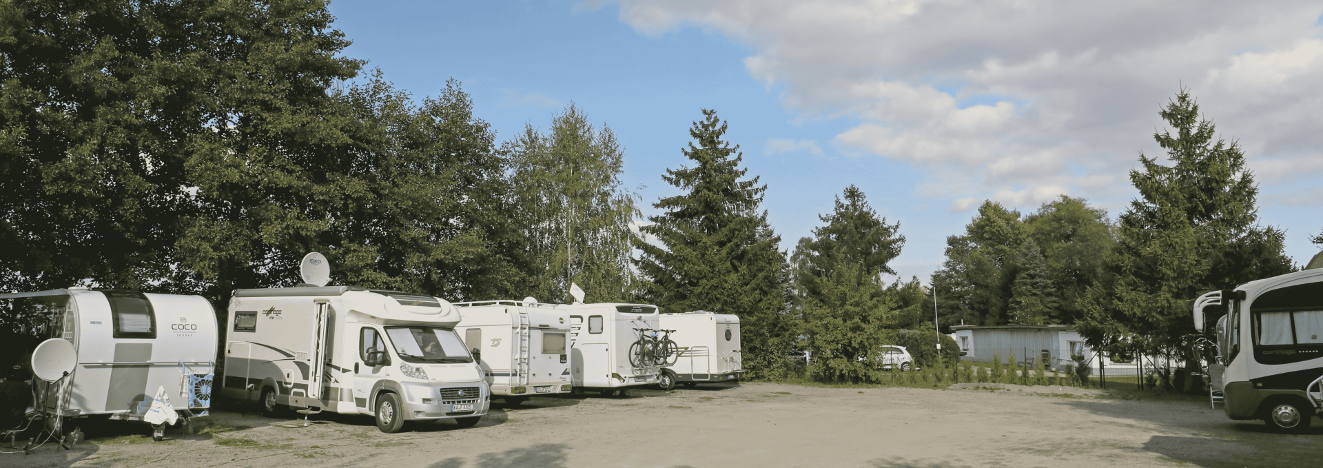 Caravans on the pitch, © TMV/Gohlke