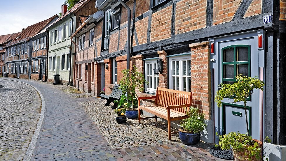 Narrow and rather crooked alleys run through the tranquil small town of Boizenburg, © TMV/ Neumann