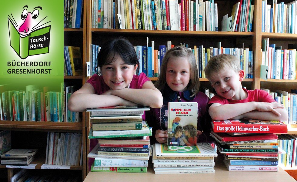 The school children also like to drop by the book village, © Anika Hoepken