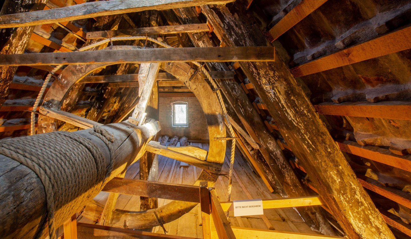 The original preserved wooden cargo bike under the roof of the 700 years old museum house in Stralsund, © STRALSUND MUSEUM