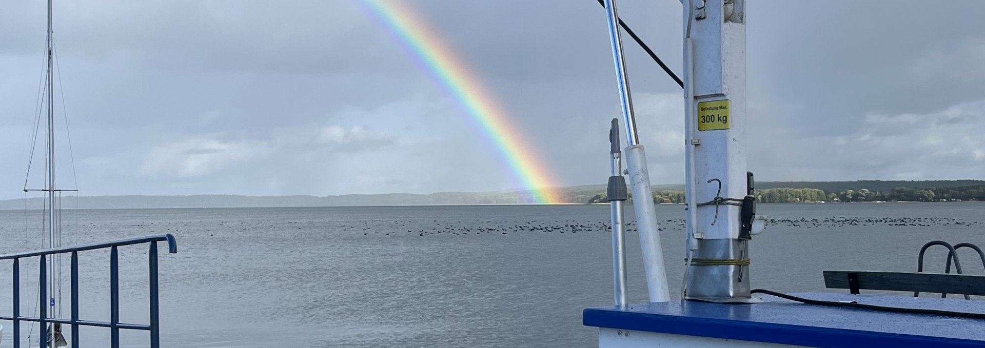 Rainbow on Lake Plau, © Plauer Hai-Live e. V.