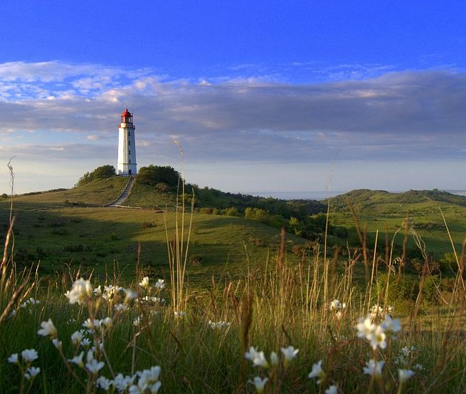 The landmark of the island - lighthouse Dornbusch, © Robert Ott