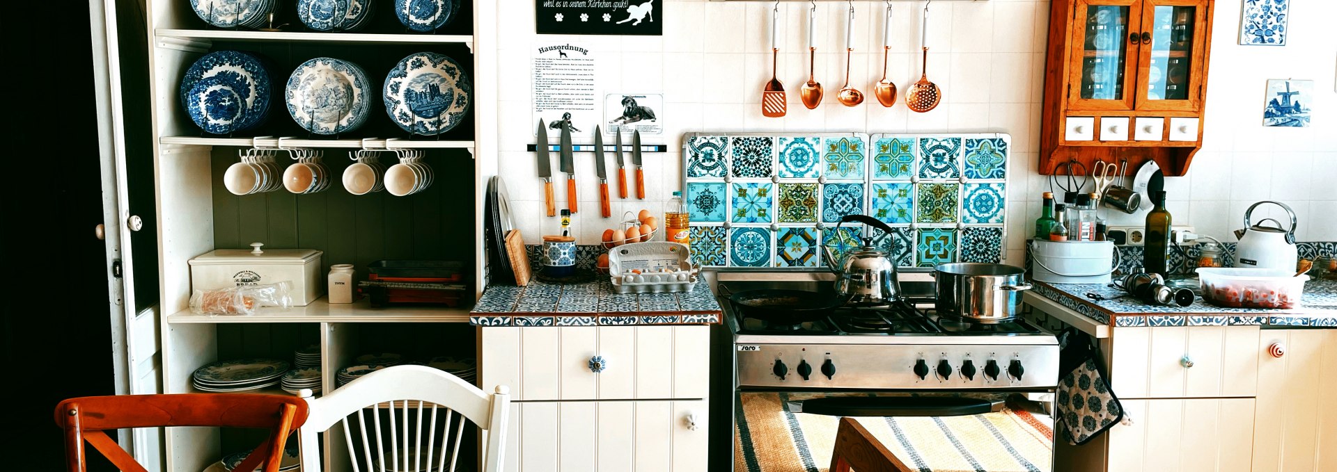 Large communal kitchen for all guests of the manor house, © Gutshaus Boldekow / Anja Thonig