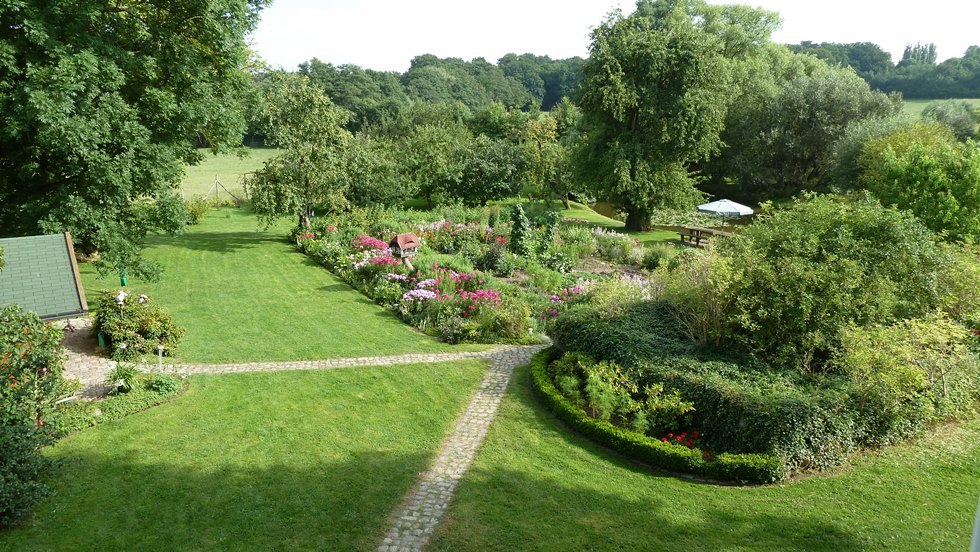 Panoramic view over spacious estate in the middle of Mecklenburg Switzerland, © Zacharias