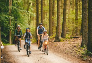 Family outing by bike, © TMV/Roth