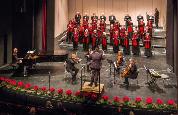 The Neustrelitz Concert Choir at the 2022 Christmas Concert in Neustrelitz Theater, © Konzertchor Neustrelitz e.V.