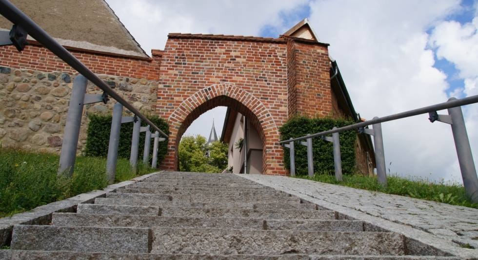 City wall with mill gate Sternberg, © Tourist-Info der Stadt Sternberg / M. Bouvier