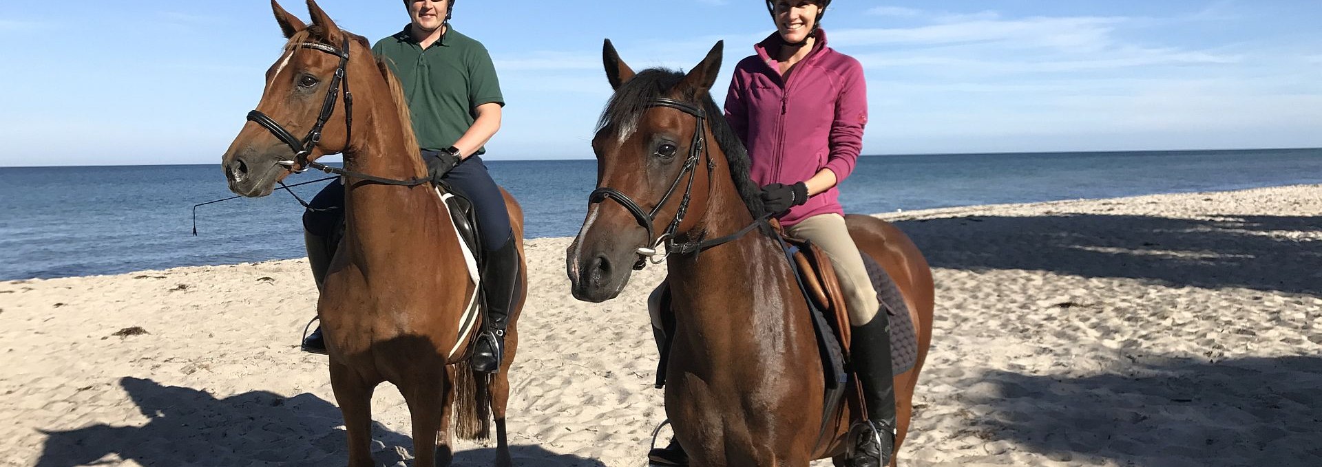 Horse riding on the beach, © Familie Fiege