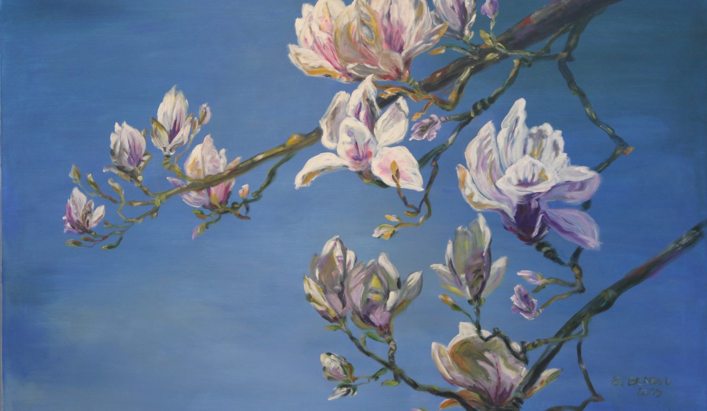 Magnolias, acrylic a Lw, 80 x 120, © Dornenhaus