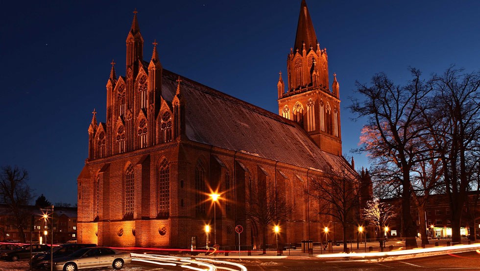 Neubrandenburg Concert Church by night, © Oppermann Fotografie