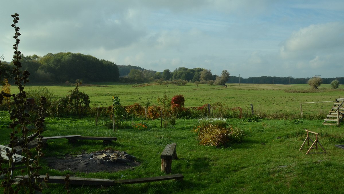 View of garden and sheep pasture, © Martina Zienert