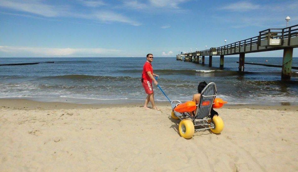 Beach wheelchair in Koserow on Usedom, © Kurverwaltung Koserow