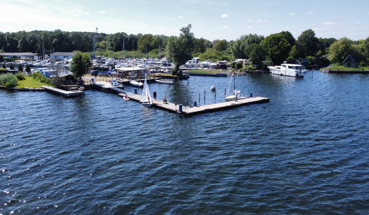 The floating dock, © Plauer Hai-Live e. V.