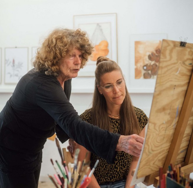 Drawing course in Nana Gabriele's studio on the Fischland-Darß-Zingst peninsula