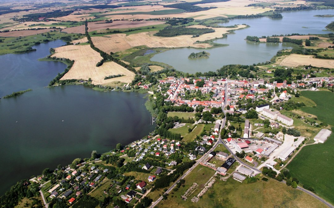 Fürstenwerder with the Great Lake and the Dam Lake, © Tourismusverein Fürstenwerder