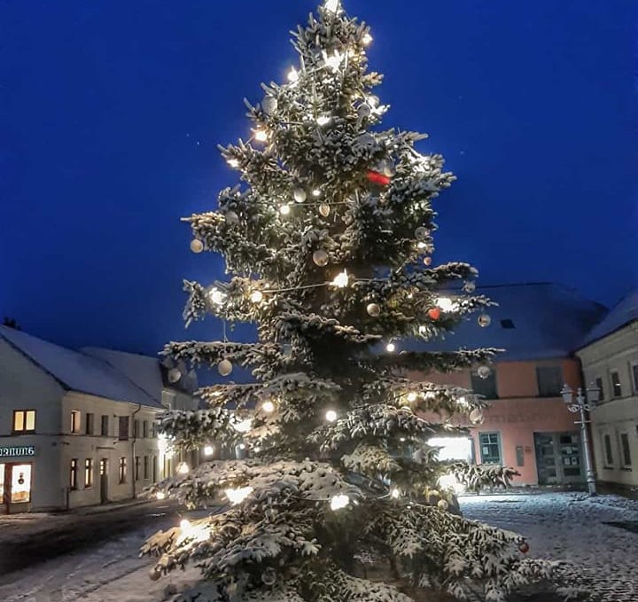 Christmas tree on the market square, © Gabriele Riech