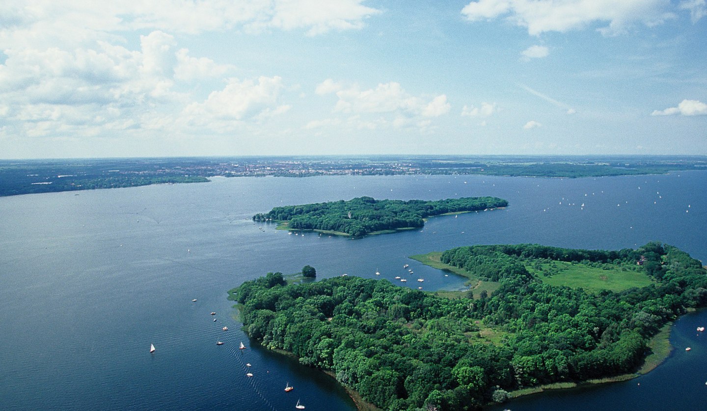 Kaninchenwerder Island - Aerial view, © Stadtmarketing Gesellschaft Schwerin