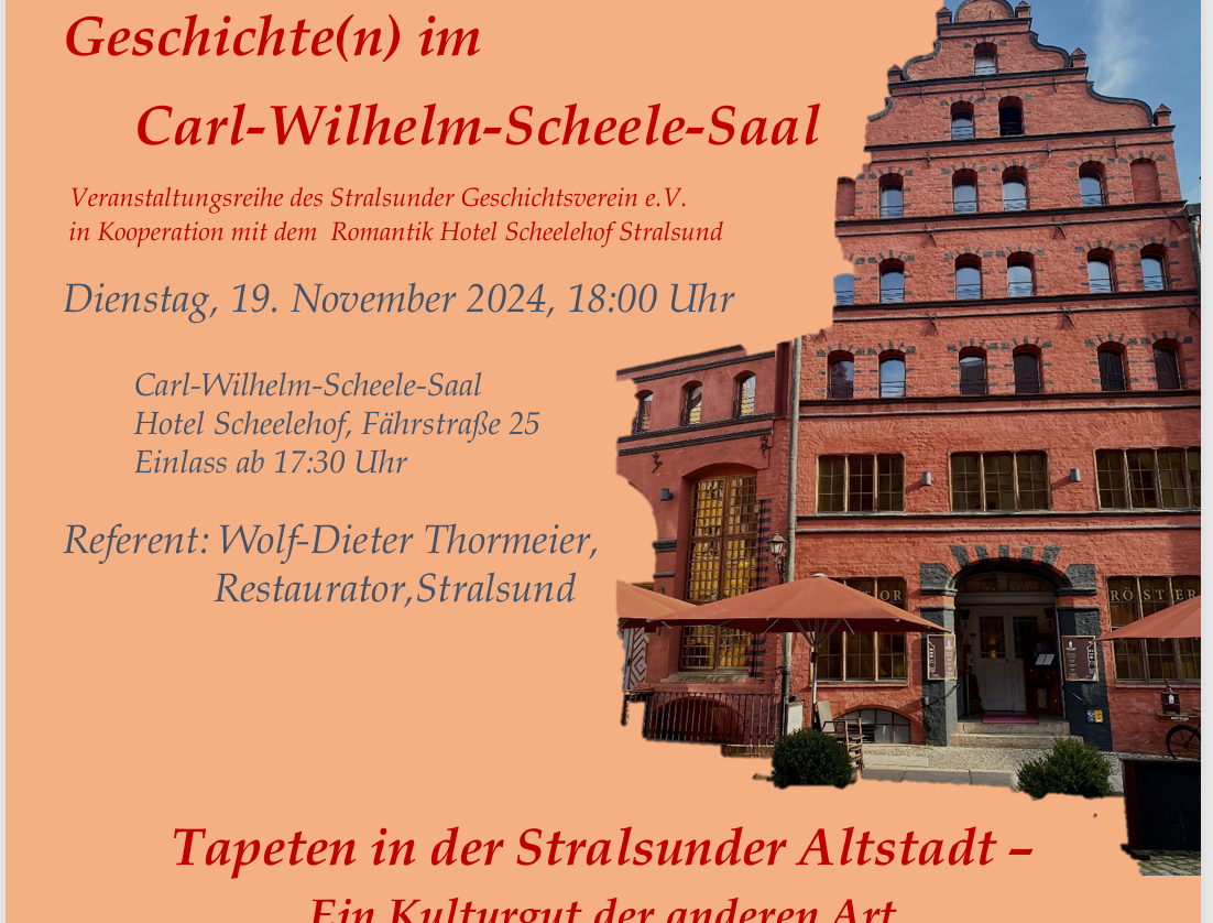 Event poster, © Stralsunder Geschichtsverein e.V.