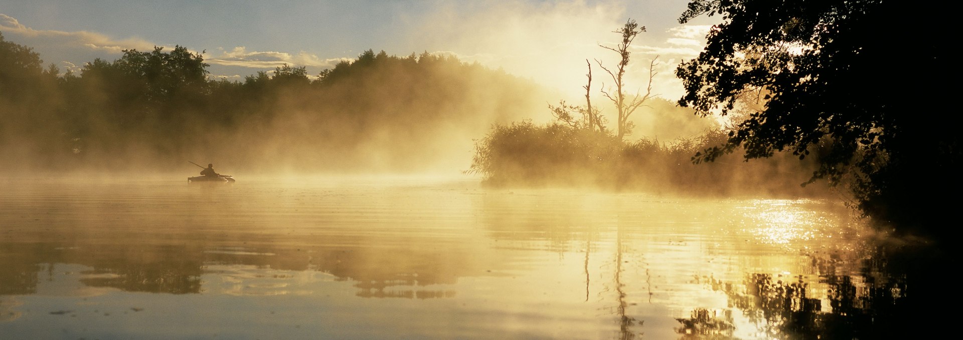 Mysterious fog in the morning over the Peene, © TMV/Grundner