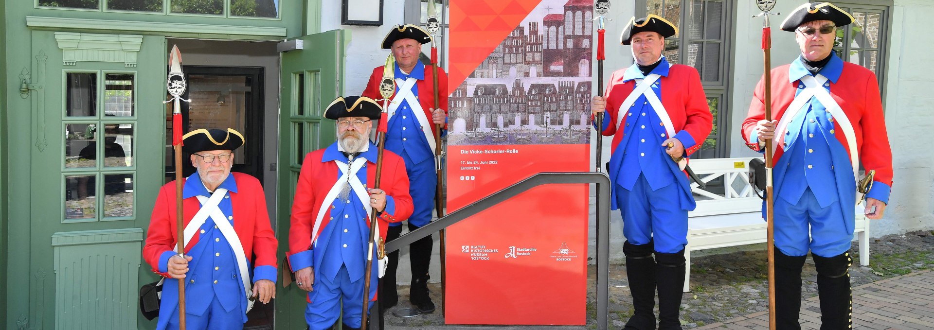 Our city soldiers at the opening of the Vicke Schorler scroll exhibition, © SG Concordia