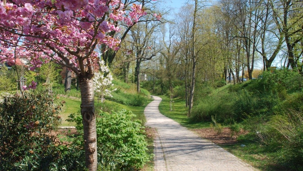 Parchim ramparts in spring, © Stadt Parchim