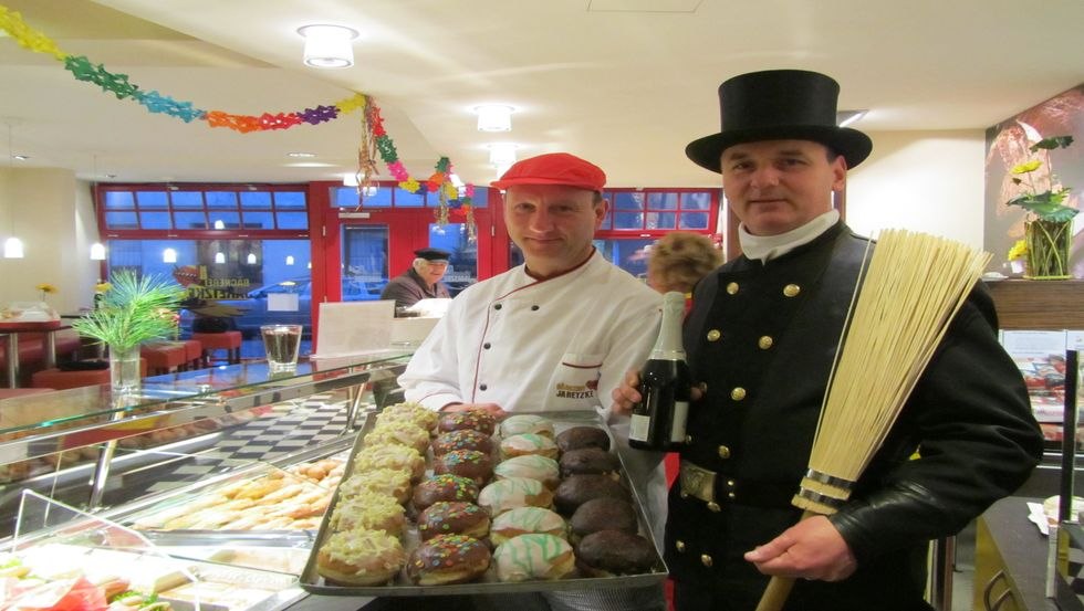 Master baker Olaf Jaretzke with "lucky charm, © Jana Koch