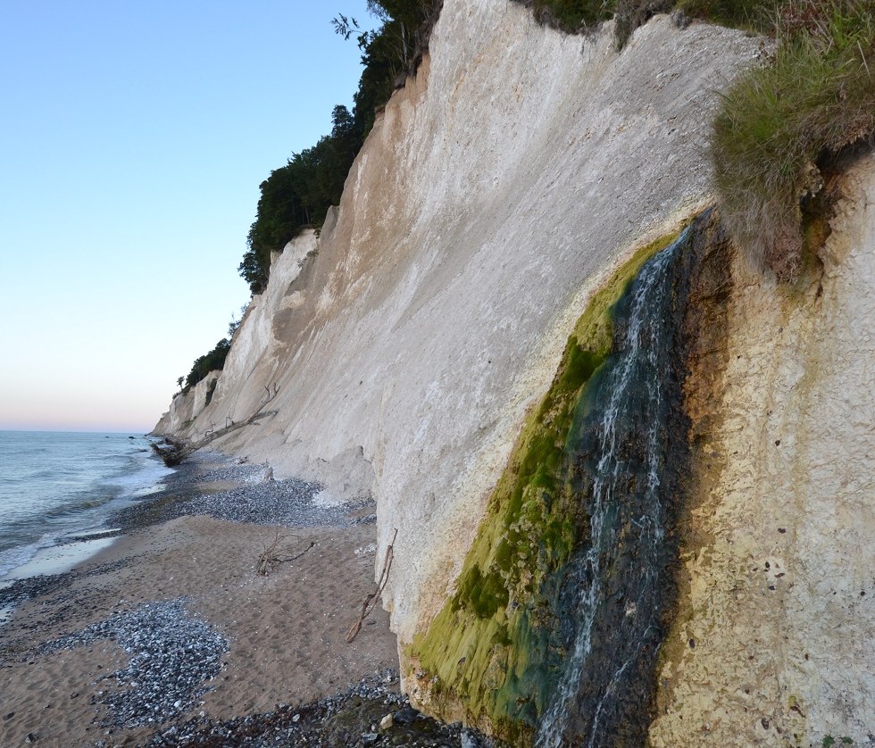 Waterfall on the shore of Kiel, © Tourismuszentrale Rügen