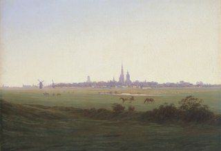 © Caspar David Friedrich, Wiesen bei Greifswald, 1821/22 © Hamburger Kunsthalle/ bpk, Foto: Elke Walford