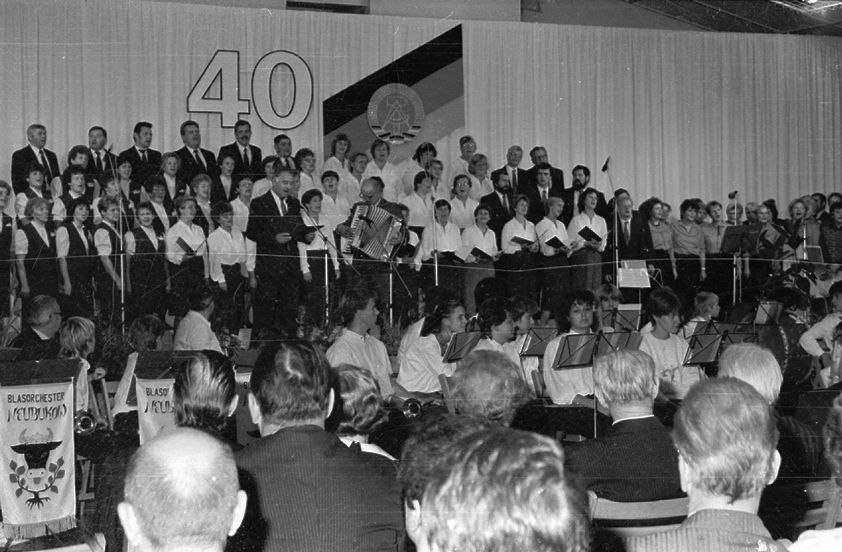 Festive event to mark the 40th anniversary of the GDR, © Kreisarchiv Rostock