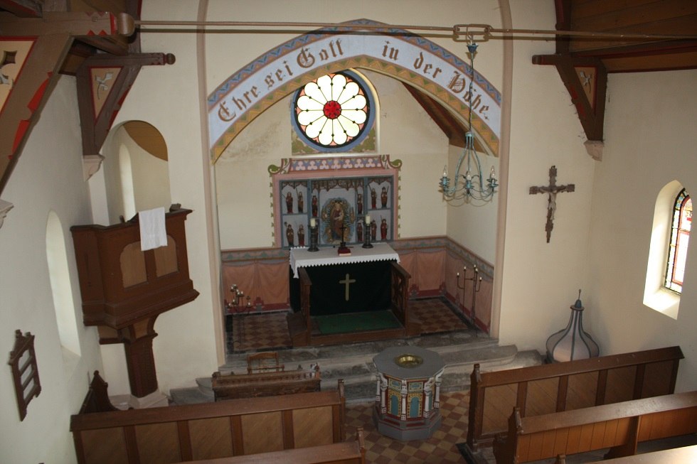 Interior of the church in Babke, © Mecklenburgische Kleinseenplatte Touristik GmbH