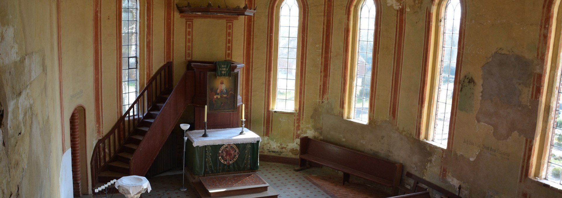 Pulpit altar of the village church, © Foto: Karl-Georg Haustein