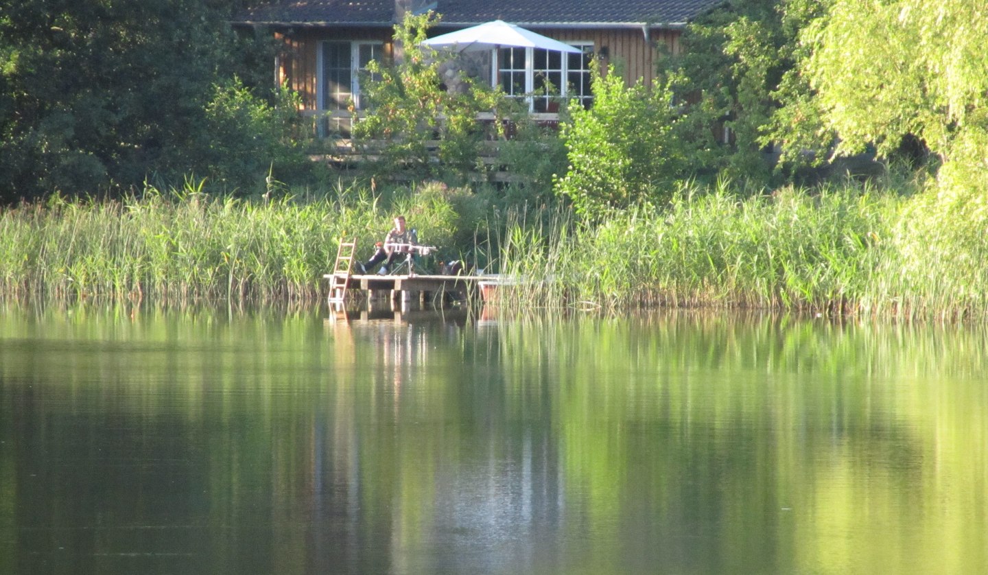 Reed house - fishing almost from the living room, © Ewald Krombholz