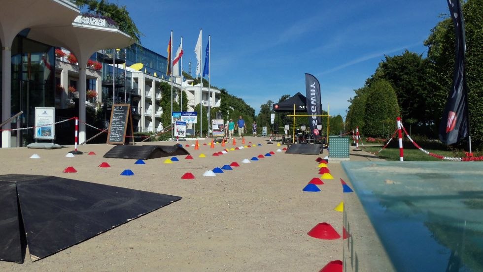 MeckSeg with the course as guest at the health day on Usedom, © MeckSeg/Baugatz
