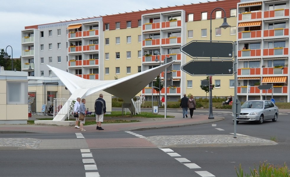 Bus maintenance station Binz - hypershell from Müther -, © Tourismuszentrale Rügen