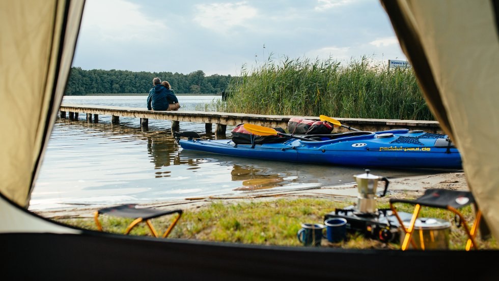 Traveling by canoe and camping on one of the water trail rest areas - a special nature experience, © TMV/Roth