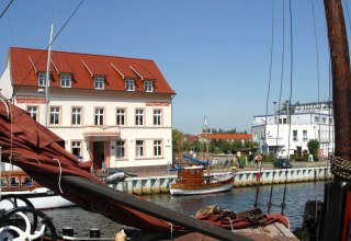 The town harbour in the centre of the seaside resort of Ueckermünde, © Stadt Ueckermünde