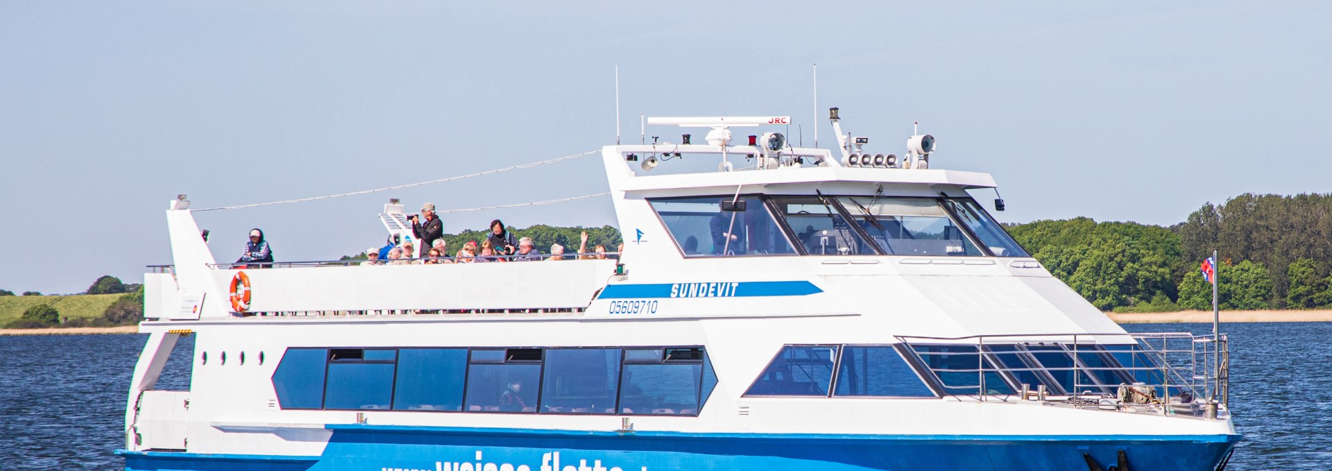 Great crane tour from Zingst with the passenger ship 'Sundevit', © Weiße Flotte GmbH